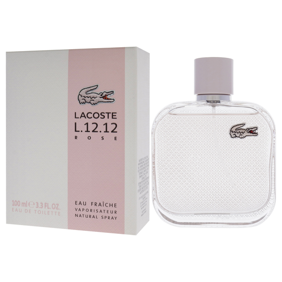 Lacoste Eau De L.12.12 Rose Eau Fraiche BY Lacoste for Women 3.3 oz EDT Spray - Picture 4 of 4